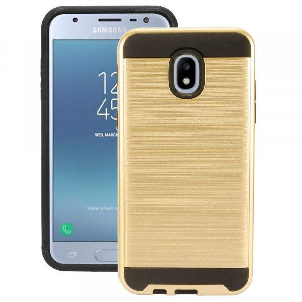 Wholesale Galaxy J3 (2018), Achieve, Star, Galaxy Express Prime Armor Hybrid Case (Gold)